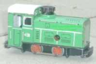 the bright green 013 having a black chassis and clockwork