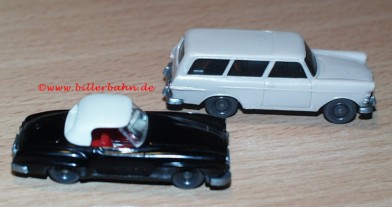 Mercedes 190 SL und Opel