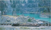 similar loco in a slate yard in Wales