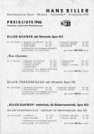 Preisliste 1966 Seite 1